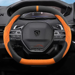 Suede odos automobilio vairo užvalkalas Peugeot E Rifter 3008 2008 508 308 208 408 2021 2022 2023 2024 2025 Automobilio priedai