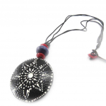 Les Tr&eacute;sors De Lily [J8480] - Collier 'Kilimanjaro' noir rouge violet