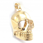 Les Tr&eacute;sors De Lily [K0150] - Pendentif Plaqu&eacute; Or 'T&ecirc;te de Mort' dor&eacute; - 25x17x17 mm