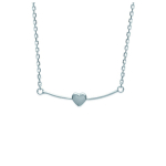 Les Tr&eacute;sors De Lily [K3732] - Collier Argent 'Love' argent&eacute; (rhodi&eacute;) - 30x5 mm