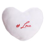 Les Tr&eacute;sors De Lily [Q3267] - Coussin velours 'Mots d'Amour' blanc (#love) - 30x30 cm balta