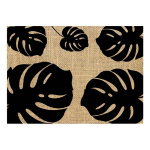 Les Tr&eacute;sors De Lily [Q4139] - Juodos smėlio spalvos Jungle audeklo padėklas - 42x30 cm