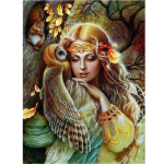 Visas 5D &bdquo;pasidaryk pats&ldquo; deimantų pie&scaron;imas animacinis filmas &bdquo;Forest Princess&ldquo; siuvinėjimas kryželiu namų dekoras Rankų darbo 25x30cm
