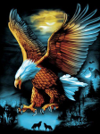 &bdquo;Pasidaryk pats&ldquo; deimantinis paveikslas &bdquo;Eagle&ldquo; deimantinis siuvinėjimas animacinis filmas &bdquo;Deimantinis kryželiu&ldquo; paveikslėlis 20X30CM