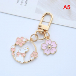 Animacinis filmas Sakura Rabbit Keychain Cat Pakabukas Kuprinė Raktų pakabukas Geriausias draugas Charms C