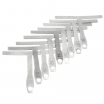 9 vnt stygos spindulio matuokliai gitaros boso stygų remontas, lenki&scaron;kas T formos i&scaron;matavimas 9Pcs