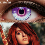 EYESHARE spalvoti kontaktiniai lę&scaron;iai akims 2vnt Anime Cosplay spalvoti lę&scaron;iai mėlyni violetiniai Halloween lę&scaron;iai kontaktiniai lę&scaron;iai grožio makiažas