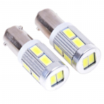 2 vnt. Bax9S H6W 10 LED stovėjimo žibinto galinio žibinto lemputė 12V