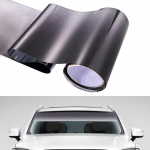 UV apsauga nuo automobilio priekinio stiklo saulės plėvelės tamsintas lipdukas Spalvoti langų folijos stogeliai nuo saulės Automobilių priedai 20cm*150cm juoda