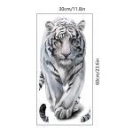 &bdquo;White Tiger&ldquo; sienų lipdukai, skirti svetainei miegamajam &scaron;aldytuvui meno lipdukai fono sienų apdailai vandeniui atspari PVC medžiaga 30 * 60 cm