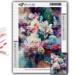 Siuvinėjimo kryželiu rinkinys &bdquo;pasidaryk pats&ldquo; deimantinis siuvinėjimas Gėlės Deimantinis tapyba namų dekoras Full Round 20X30CM