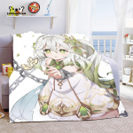 Genshin Impact Nahida Throw Antklodė Flanelinė Mink&scaron;ta Kawaii Miela Animacinė Nahida Genshin Rudens anime kvėpuojanti patalynė Kelionė 75cm x 90cm