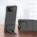 Smūgiams atsparus dėklas-stovas Samsung Galaxy Z Flip 4 Flip4 Flip5 Flip3 Flip 3 5 5g Zflip4 mobiliojo telefono priedų vir&scaron;elis for Samsung Z Flip 4 juoda
