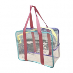 Daugiafunkcis kelioninis, sulankstomas, patogus moteri&scaron;kas skaidrus PVC krep&scaron;ys įvairiaspalvis