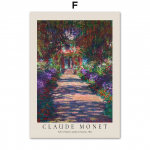 Claude'o Monet prancūzų impresionistų paroda Sienų menas Abstraktūs vintažiniai plakatai ir spaudiniai Sienų nuotraukos Svetainės namų dekoras 30cm&times;40cm NoFrame