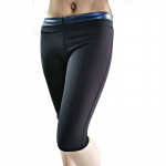 Unisex Sidabro jonų danga Termokelnės Prakaitiniai Sauna Kostiumai Kūno formuotojai Moteris Juosmuo Treniruoklis Lieknėjimo &Scaron;ortai Vyri&scaron;ki Fitneso Antblauzdžiai S/M tamsiai mėlyna spalva