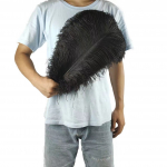 10 vnt. 45&ndash;50 cm spalvingų didelių plunksnų stručio stalo gėlių stalo gėlių vestuvių dekoracija stručio plunksnos juoda