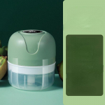 Mini elektrinis česnako smulkintuvas 100 ml česnako spaudimo daržovių čili mėsos česnako grūstuvas USB žalia