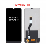 LCD ekranas Wiko T10 LCD ekranui Jutiklinis ekranas Skaitmenintojas Pilnas surinkimas Pakeitimas juoda