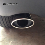 304 stainless steel tail throat Muffler noise reduction For 2009 to 2016 Renault koleos Car styling SLIVER 1 PCS black