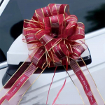 Balta vestuvinio automobilio juostelė, lankai, mazgas, dovanų pakuotė Vestuvinio automobilio dekoras Gimtadienio vakarėlio reikmenys Namų dekoravimas &Scaron;ventiniai papuo&scaron;imai A-10PCS kaip parodyta spalva