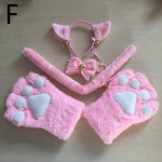 Nauja mergina katė letenėlės pir&scaron;tinės kum&scaron;tinės pir&scaron;tinės Cosplay me&scaron;kiukai pliu&scaron;iniai lolita animaciniai filmukai pūkuotas gyvūnas anime storas