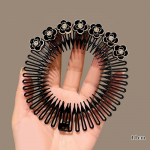 Plastikinė viso apskritimo tampri, lanksti &scaron;ukuota dantų juosta plaukų lankelis su segtuku, skirta veido plovimui, fiksuotų plaukų priedai