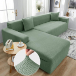 Žakardinis tamprus sofos užvalkalas spandex elastiniai sekcijiniai sofos užvalkalai svetainei Chaise Longue sofos užvalkalas 1/2/3/4 vietų 1Pc 2-seat 145-185cm