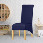 1/2/4/6 vienetai XL dydžio tampūs kėdžių užvalkalai, užvalkalai kėdėms su ilga atlo&scaron;o dalimi Kalėdoms, vestuvėms, banketui, restoranui, vie&scaron;bučiui, valgomajam 4 Pieces