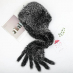 Lapės kailio kepurė skara integruota moteri&scaron;ka žieminė &scaron;ilta skara miela vėjo ir sniego kepurė slidinėjimo kepurė kailinė &scaron;iaudinė kepurė One Size