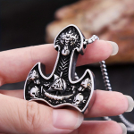 Vintage Viking Thor Hammer pakabukas vyri&scaron;kas karoliai Viking Ship karoliai amuleto papuo&scaron;alai