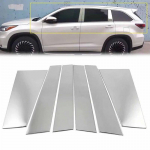 Automobilio durelių lango stulpelio stulpelio stulpelio dangčio apdaila, chromuotas stilius, skirtas Toyota Highlander Kluger 2014 2015 2016 2017 2018 2019 m.