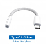 FONKEN 2 viename pintas C tipo įkrovimo garso adapterio kabelis USB C į Type-C/3,5 mm/iOS ausinių keitiklis, tinkamas IPh 15 Android telefonui Type-C to 3.5mm balta