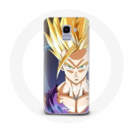 Coque pour Samsung Galaxy A8 2018 Dragon Ball Manga Sangoku Visage &eacute;nerv&eacute;