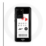 Coque pour Samsung Galaxy S20 Ultra Billet d'avion Montr&eacute;al Canada