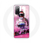 Coque pour Samsung Galaxy S20 FE Formule 1 Sergio P&eacute;rez Pilote de F1 Rose