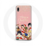 Coque pour Samsung Galaxy A10 Demon slayer merry christmas affiche Anime Manga