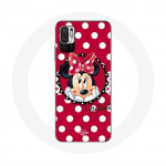 Dėklas Xiaomi Poco M3 Pro Minnie Mouse Animacinis Raudonas