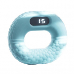 Rankos griebimo jėgos treniruoklis su LED skaitiklio ekranu - Penkių pir&scaron;tų jėgos treniruotės, Spaudymo žiedas streso mal&scaron;inimui, Rankos griebimo stiprintuvas ežero mėlyna spalva