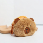 Kūrybingas Capybara Kawaii Anime pliu&scaron;inis piniginėlis Puikus animacinis apvalus krep&scaron;ys pakabukas Juokingas mini ausinių laikymo krep&scaron;ys as the picture
