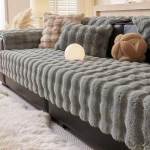 Universalus kvadratinės formos pliu&scaron;inis sofos užvalkalas Storas triu&scaron;is sofos pakulas Žiema svetainei L Neslystantis sofos kilimėlis sofos antklodė sofos pagalvėlė 70*150CM