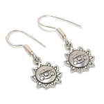 Natural Vintage Look Handmade 925 Sterling Silver Gift Earring 1.18 y6v03