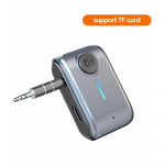 Bluetooth 5.3 imtuvo adapteris 3,5 mm AUX lizdai automobiliniams garsiakalbiams A2DP bevielis garso muzikos imtuvas pter palaikymas TF kortelės automobilinis laisvų rankų įranga W2 Support TF Card