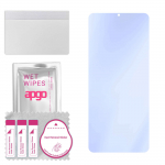 apgo Ultra-Clear 9H Hybrid protective glass compatible with Vivo Y21G, flexible nano glass, great replacement for tempered glass, scratch-resistant, f