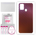 apgo skin sticker film foil vinyl for the BACK compatible with Samsung Galaxy M31, scratch-resistant, easy to install - Carbon Chameleon CAKA5