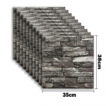3D plytelių plytų sienų lipdukas Lipnus vandeniui atsparus putplasčio tapetas 10vnt 35x30cm 10PCS