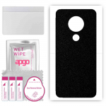 apgo Protective Skin Sticker for the back compatible with Nokia 7.2, Wrap Film, Foil, Vinyl - Pattern Matte Black