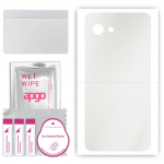 apgo Protective Skin Sticker for the back compatible with Sharp Aquos R2 compact, Wrap Film, Foil, Vinyl - Pattern Matte Transparent