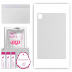 apgo Protective Skin Sticker for the back compatible with TCL TabMax 10,4, Wrap Film, Foil, Vinyl - Pattern Transparent Carbon