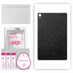 apgo skin sticker film foil vinyl for the BACK compatible with Motorola Moto Tab G70, scratch-resistant, easy to install - Black Honeycomb